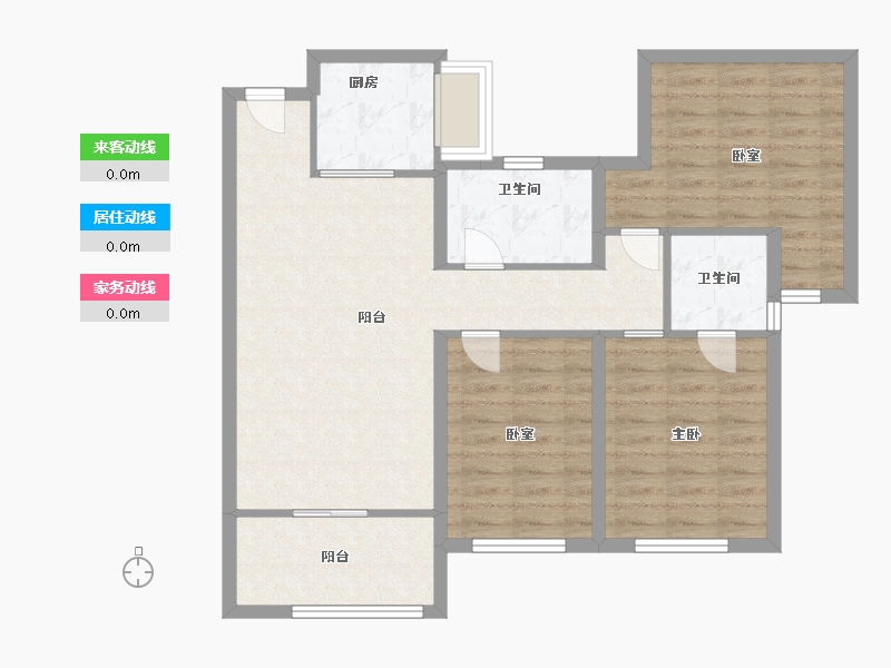 福建省-宁德市-海尚城-85.60-户型库-动静线