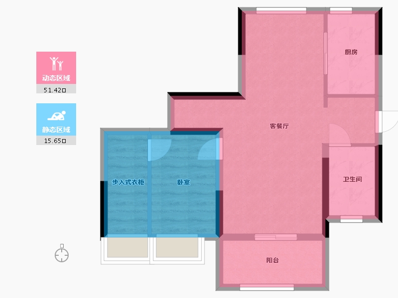 广东省-广州市-中国铁建领悦公馆-96.80-户型库-动静分区