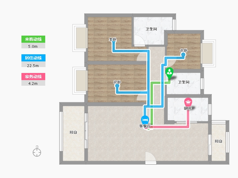 江西省-南昌市-香佳苑-120.00-户型库-动静线