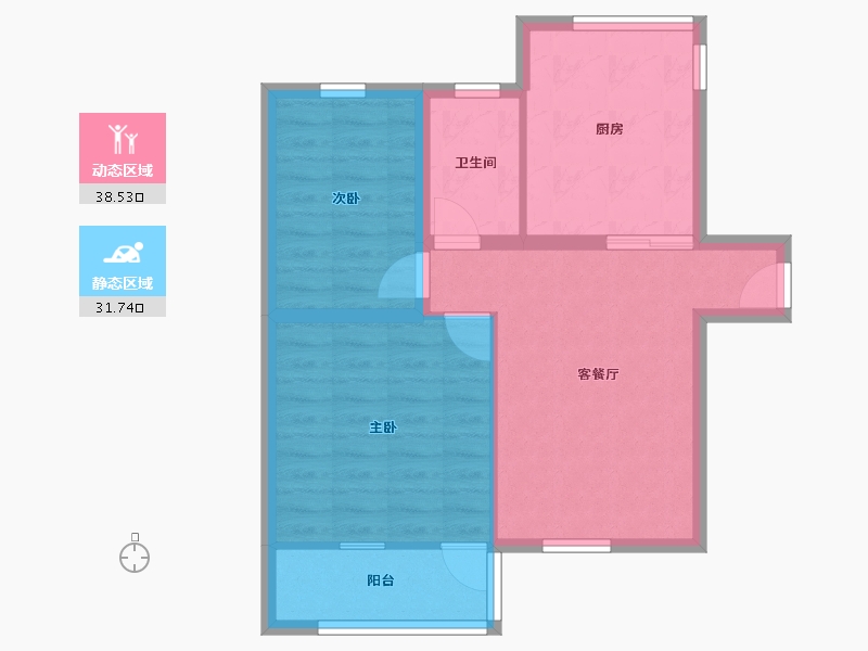 福建省-厦门市-康乐新村-一期-64.00-户型库-动静分区