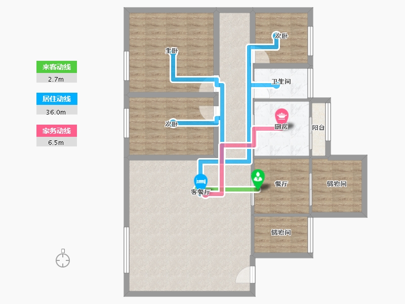 广东省-深圳市-金成时代家园-102.59-户型库-动静线