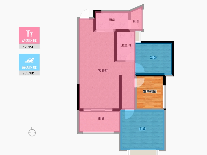 广西壮族自治区-南宁市-天湖御林湾-75.00-户型库-动静分区