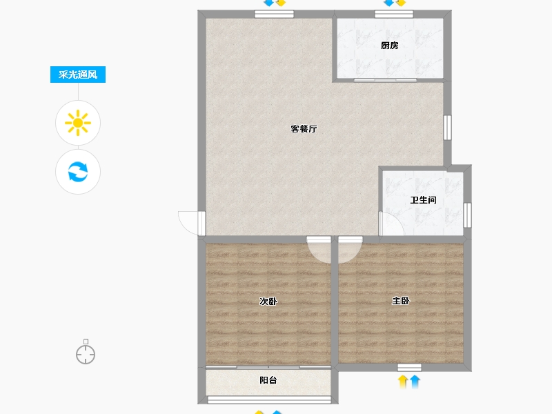 浙江省-杭州市-盛世嘉园(公寓住宅)-91.54-户型库-采光通风