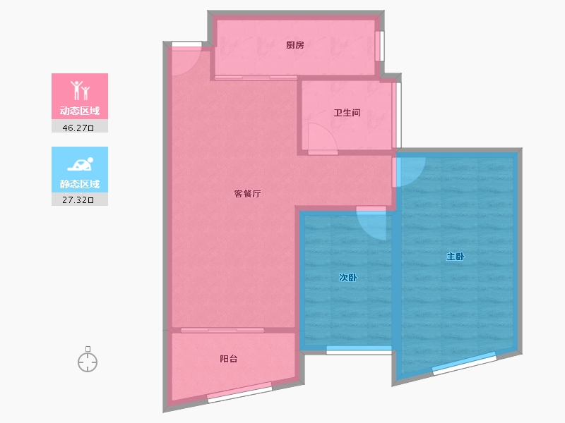 广东省-深圳市-金成时代家园-66.00-户型库-动静分区