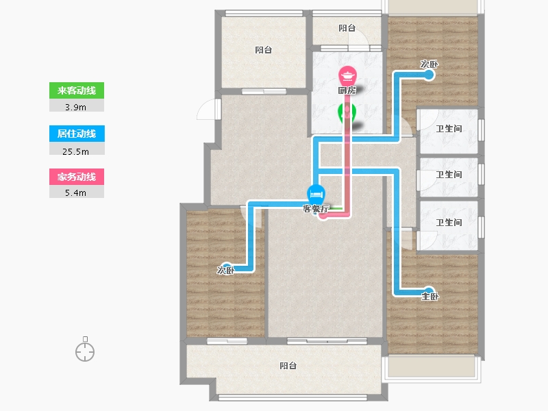 广东省-肇庆市-天玺御璟-125.57-户型库-动静线