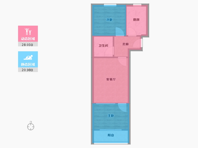 山东省-青岛市-升平路小区-44.00-户型库-动静分区