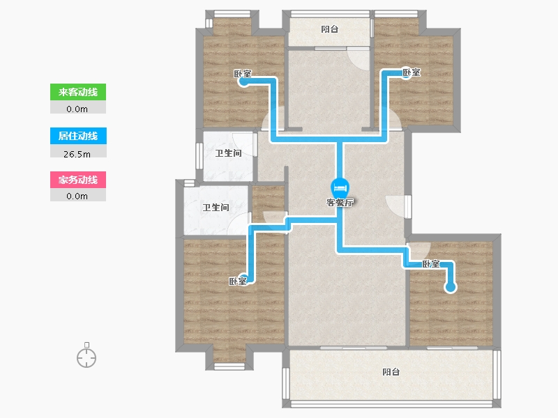 安徽省-马鞍山市-中丞国宾府-104.87-户型库-动静线