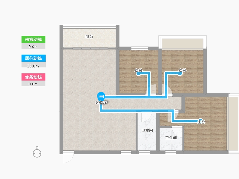 浙江省-杭州市-金地申花里-83.85-户型库-动静线