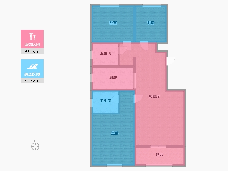 山西省-长治市-起航苑-108.00-户型库-动静分区