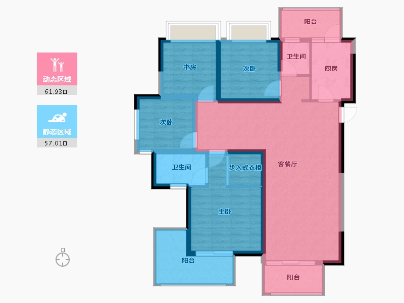 广西壮族自治区-南宁市-光明城市-106.69-户型库-动静分区