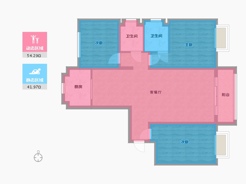 河北省-邢台市-华悦城-104.00-户型库-动静分区