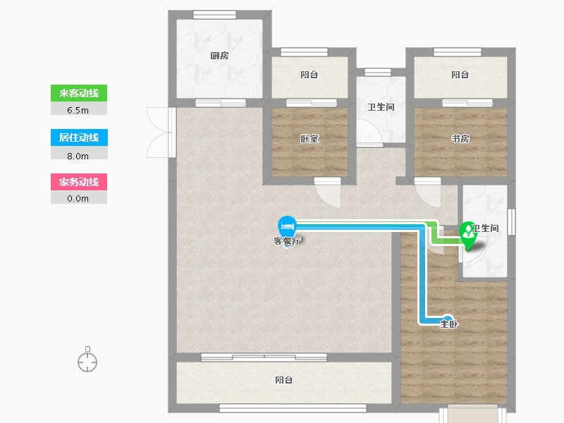 河北省-保定市-中房国府-96.00-户型库-动静线