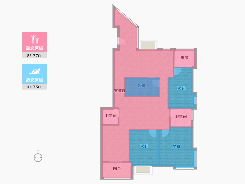 福建省-漳州市-卓越小区-112.00-户型库-动静分区