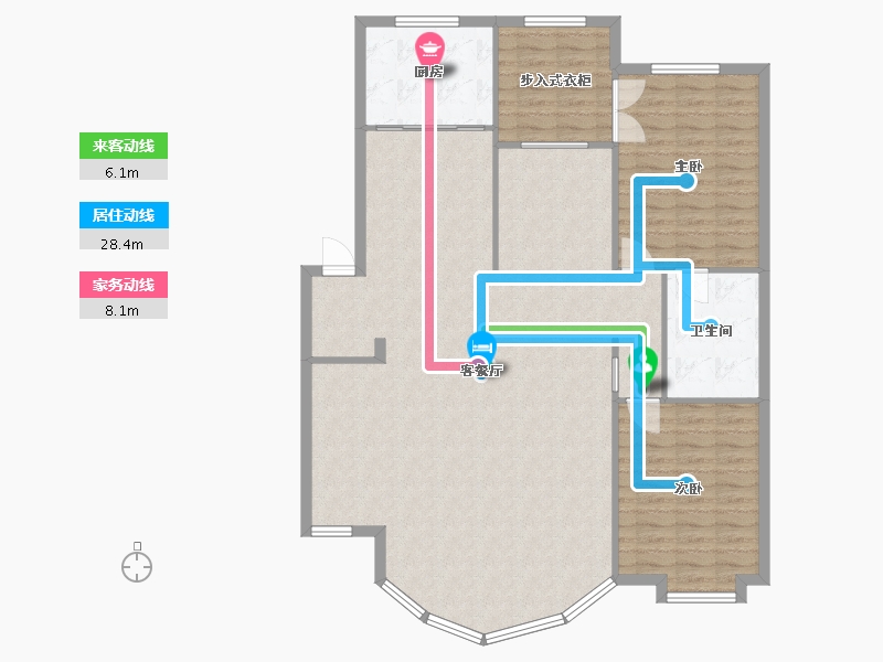 湖北省-武汉市-尚隆地球村-144.00-户型库-动静线