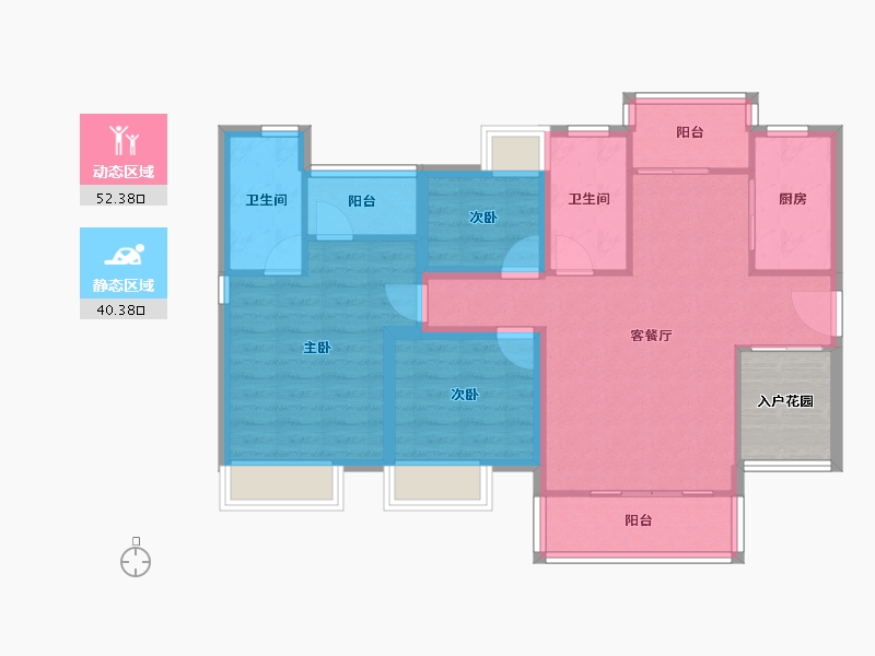 广东省-惠州市-南国园-87.39-户型库-动静分区