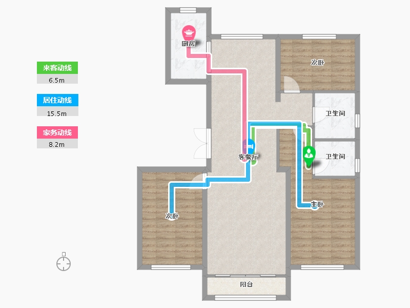 山西省-大同市-上华琚-111.96-户型库-动静线