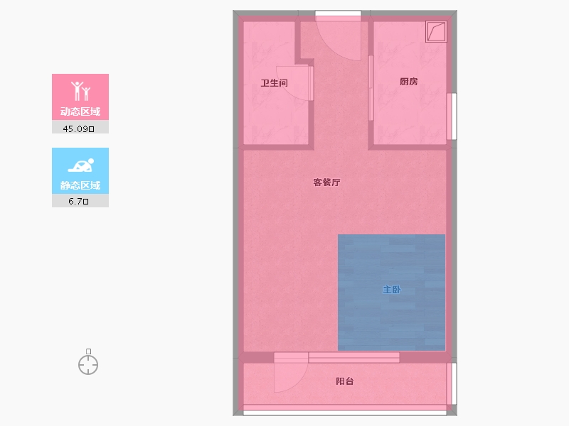 河北省-张家口市-京北尚阁-40.00-户型库-动静分区