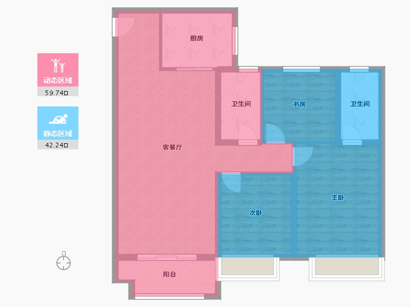 河南省-安阳市-名门艺境-98.00-户型库-动静分区