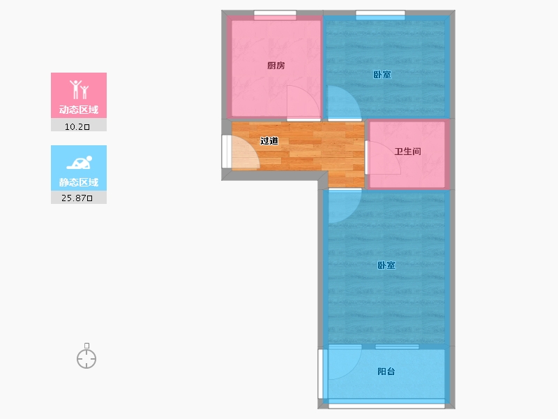 浙江省-宁波市-后河小区-36.80-户型库-动静分区