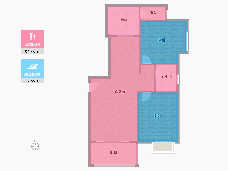 四川省-成都市-空港16区-79.00-户型库-动静分区