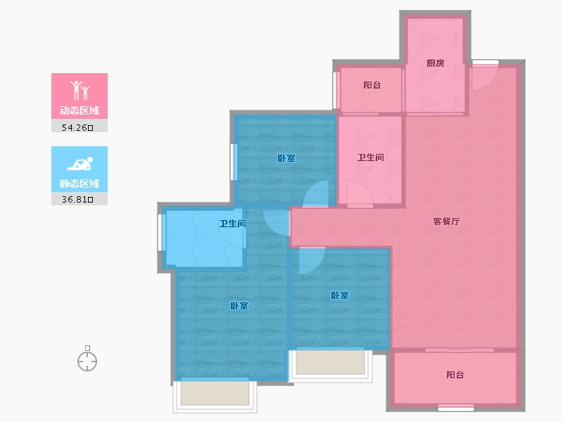 四川省-攀枝花市-悦山府-82.67-户型库-动静分区