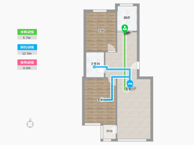 辽宁省-大连市-城建花木小区-67.94-户型库-动静线