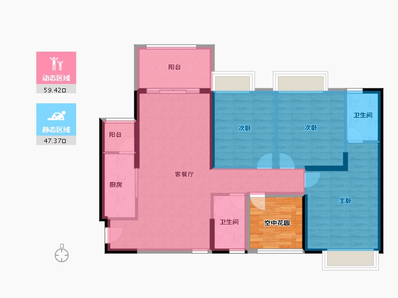 广西壮族自治区-南宁市-天湖御林湾-103.00-户型库-动静分区