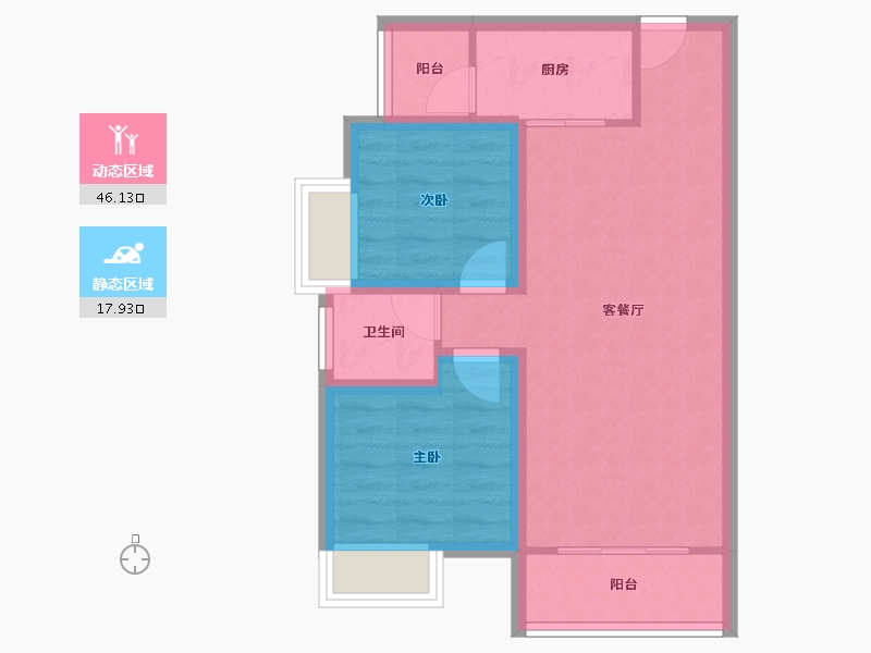 广东省-惠州市-南国园-56.65-户型库-动静分区