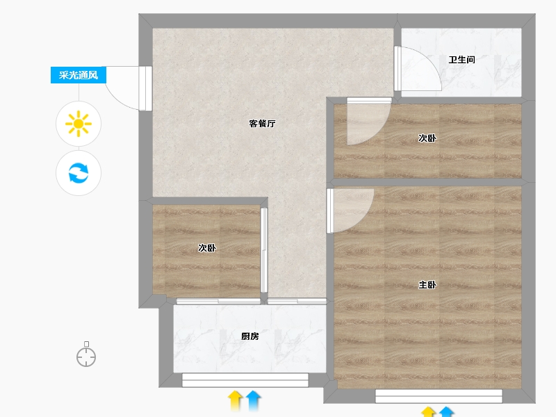 浙江省-绍兴市-梅泽嘉园-39.36-户型库-采光通风