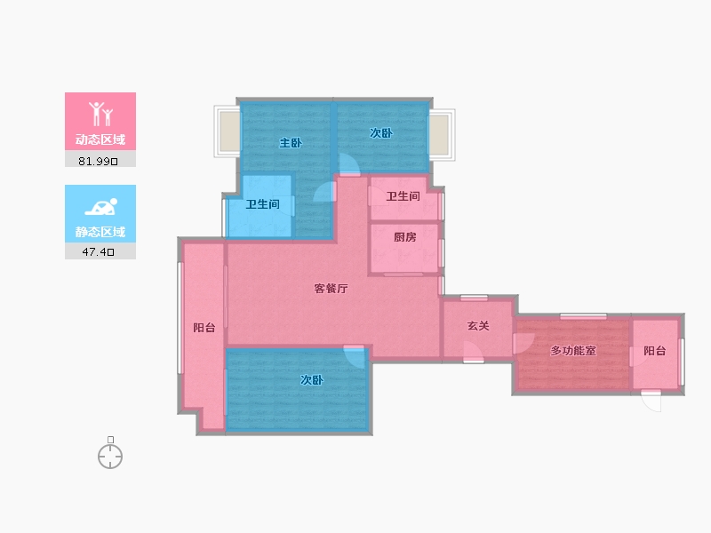 广东省-深圳市-华丰前海湾-115.81-户型库-动静分区