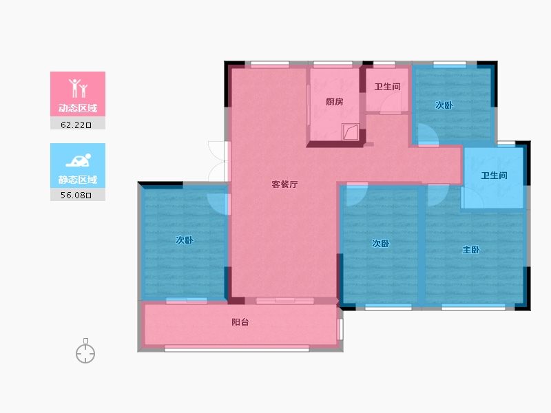 河南省-商丘市-盛世名门-116.80-户型库-动静分区