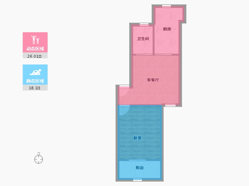 重庆-重庆市-姚江花园-39.28-户型库-动静分区