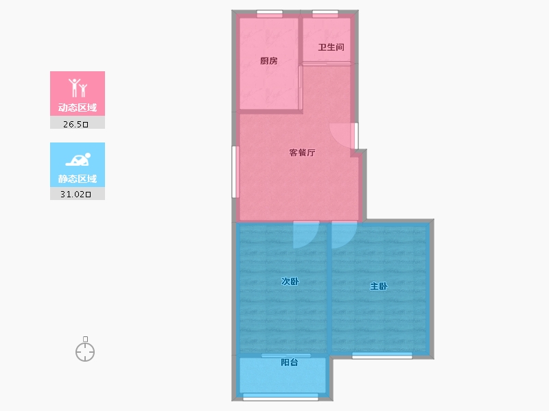 安徽省-马鞍山市-人民新村-52.00-户型库-动静分区