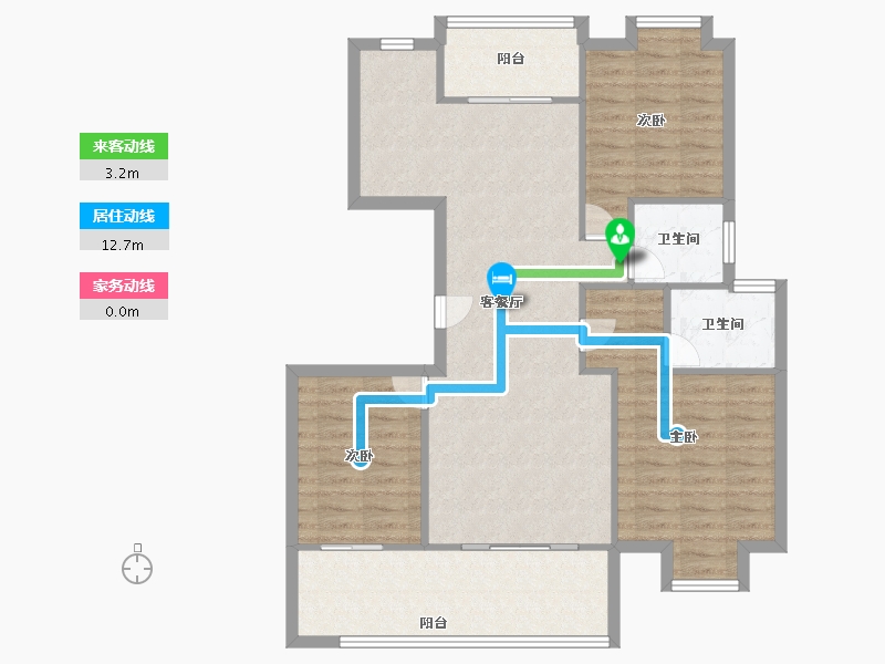 安徽省-马鞍山市-中丞国宾府-98.00-户型库-动静线