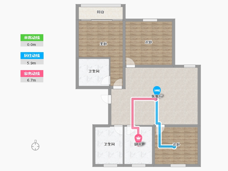 浙江省-杭州市-盛世嘉园(公寓住宅)-112.15-户型库-动静线