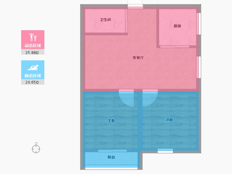 浙江省-杭州市-环西新村-41.02-户型库-动静分区