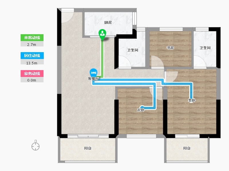 广西壮族自治区-南宁市-光明城市-71.18-户型库-动静线