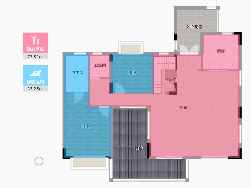 广东省-广州市-招商雍景湾-126.69-户型库-动静分区