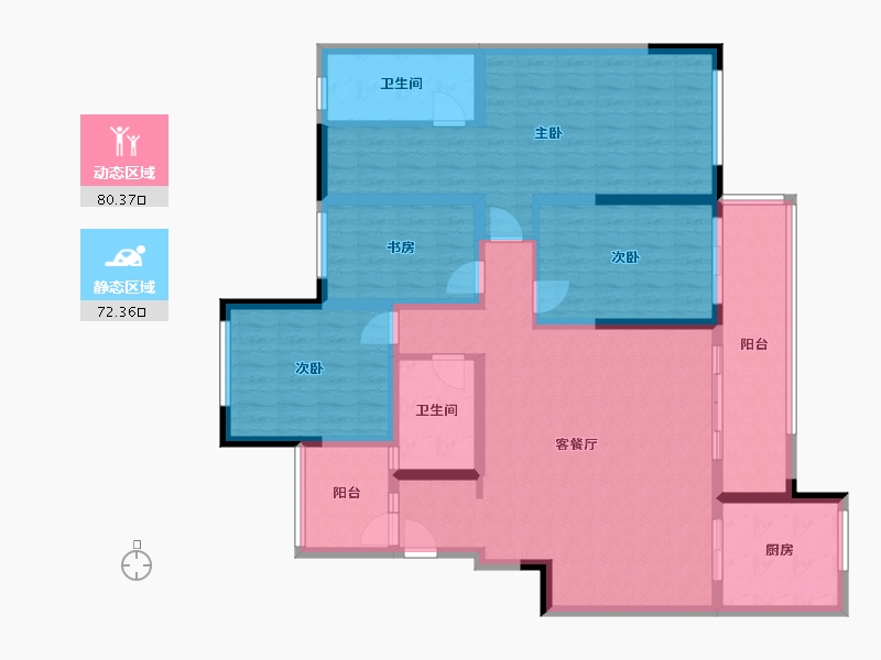 四川省-成都市-保利天空之城-120.00-户型库-动静分区