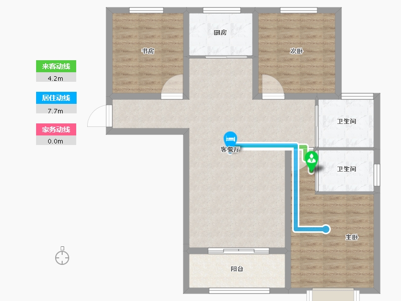 陕西省-榆林市-名慧华夏城-93.01-户型库-动静线