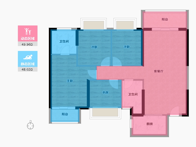 广西壮族自治区-南宁市-光明城市-87.79-户型库-动静分区