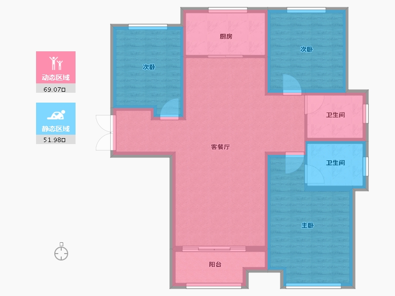 山东省-临沂市-凤凰水城-109.00-户型库-动静分区