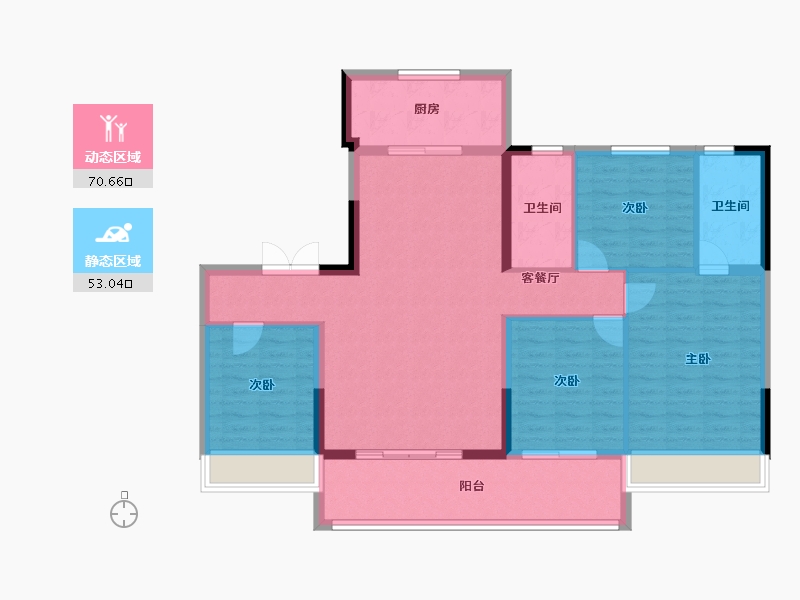 江苏省-淮安市-碧桂园宋都高铁小镇-112.01-户型库-动静分区