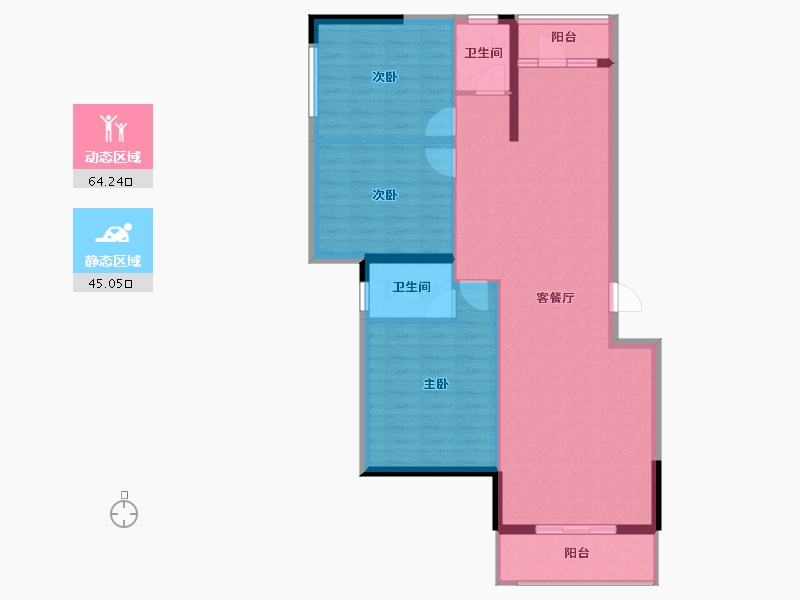 广西壮族自治区-柳州市-金绿洲小区-99.77-户型库-动静分区