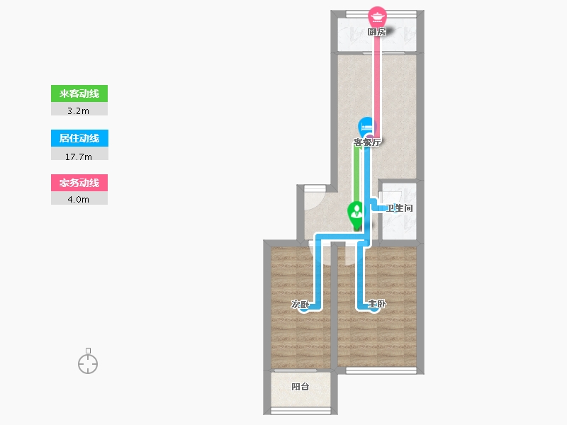 辽宁省-大连市-盛新园-48.58-户型库-动静线