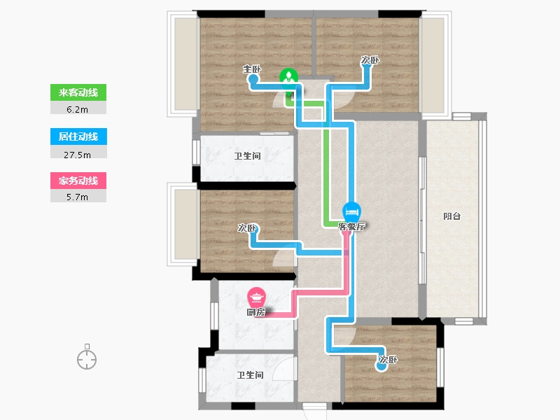 贵州省-贵阳市-春风景里-102.96-户型库-动静线