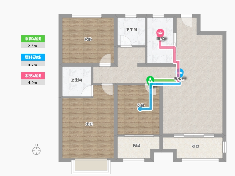 山东省-菏泽市-水岸学府-99.98-户型库-动静线