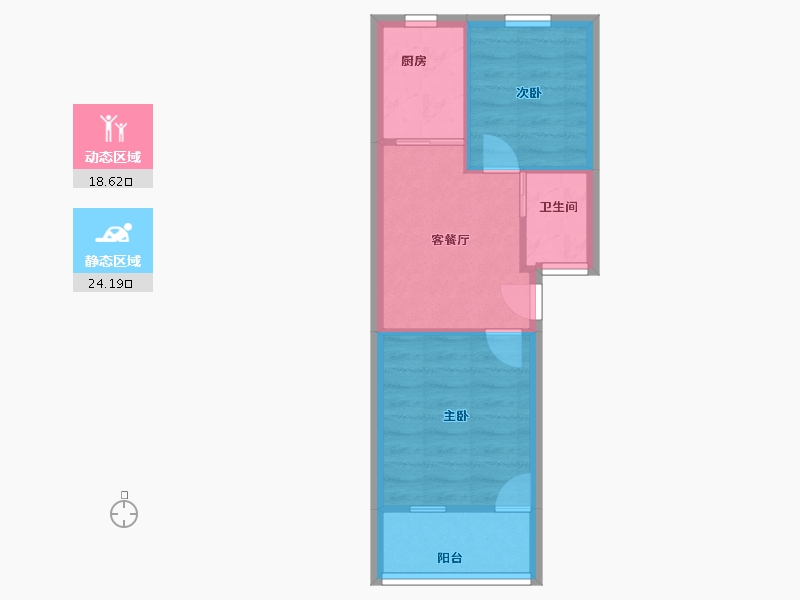 浙江省-宁波市-后河小区-38.00-户型库-动静分区