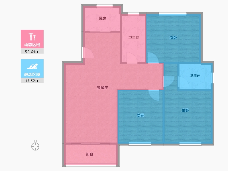 江西省-上饶市-龙华凤凰城-88.01-户型库-动静分区