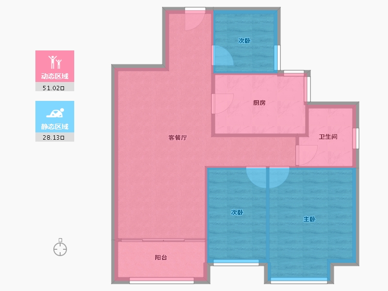 河南省-开封市-恒大东汇名城-72.01-户型库-动静分区